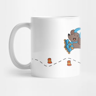 Slalom dog Mug